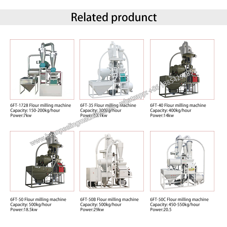 400kg/hour corn maize wheat flour milling machine